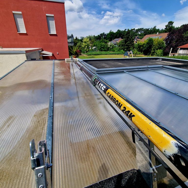 Terrassenüberdachungen aus Polycarbonat Reinigung 