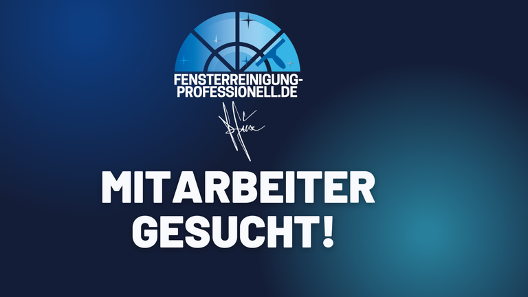 Mitarbeiter Fensterreinigung gesucht 