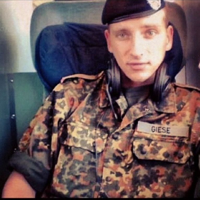 Benjamin O. Giese als junger Soldat in Uniform